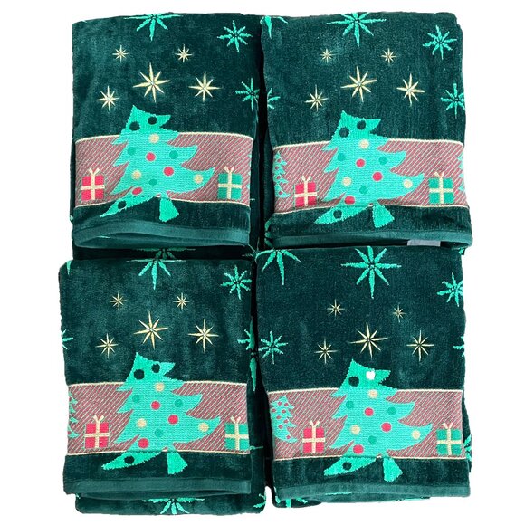 10-Piece Green Christmas Towel Set - Picture 10 of 13